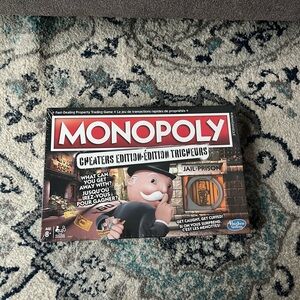 Hasbro Monopoly Cheaters Edition Game - Red and Black